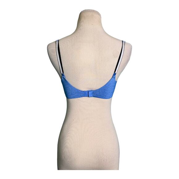 Victoria's Secret blue uplift semi demi blue bra size 32C - Picture 2 of 8
